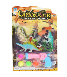 Оружие "Охотник" с набором животных, мягкими пулями и шариками, на листе