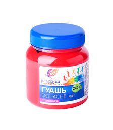 Гуашь "Классика" 240 мл рубиновая