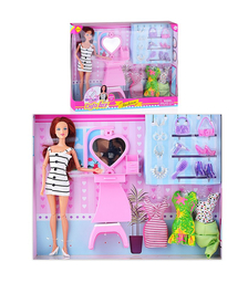 Кукла с аксессуарами, в коробке