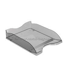 Лоток горизонтальный Люкс, тонированный, коричневый