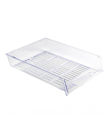 Лоток горизонтальный сетчатый Гранд, прозрачный