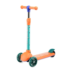 Самокат 3-х кол., колеса световые PU, оранжевый
