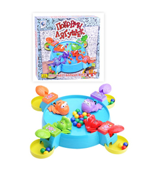 Настольная игра "Покорми лягушек"кто съест больше всех?