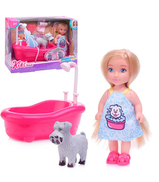 Кукла с питомцем, в коробке