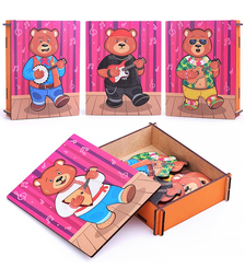 Сортер-пазл "Медвежонок музыкант"