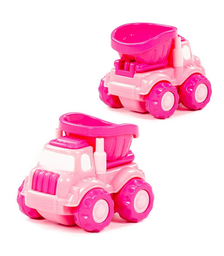 Автомобиль-самосвал "Оскар" инерционный (розовый) (в пакете)