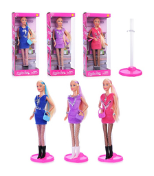 Кукла"Кристина" с цветными волосами  в платье и  аксессуарами