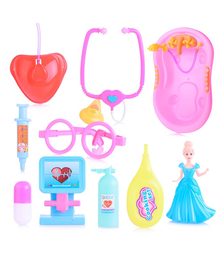 Кукла с аксессуарами, в сетке