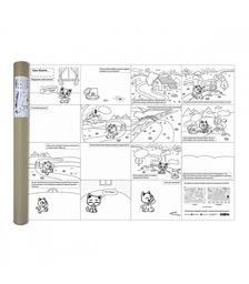 Раскраска большая "Комикс с Кнопой" (800*600мм)