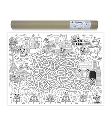 Раскраска большая "Лабиринт 5 столиц" (800х600мм)