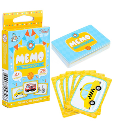 Игра настольная "Мемо" Транспорт. Серия АКТИВ time