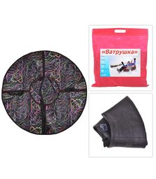 Санки надувные "Ватрушка" D- 1.1м. (с рисунком)