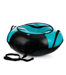 Санки-ватрушка, серия "Спорт", 85см, черно-голубая