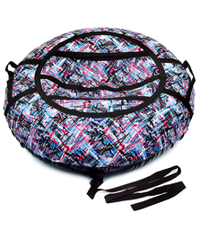 Санки-ватрушка, серия "Принт", 70см, принт "Пиксели"