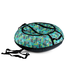 Санки-ватрушка, серия "Принт", 70см, принт - пульс (в пакете)