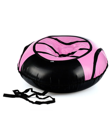 Санки-ватрушка, серия "Спорт", 120см, черно-розовая (в пакете)