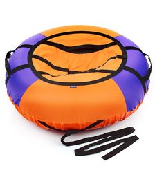 Санки-ватрушка, серия "Эконом", 100см. фиолетовый-оранжевый