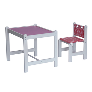 Набор игровой мебели PIXY (стол+стул) розовый Гном