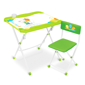Комплект детской складной мебели "Нашидетки" 3 в 1 (стол-парта-мольберт)  с Медвежонком Ника