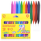 Карандаши восковые 12 цветов, двусторонние, трехгранные